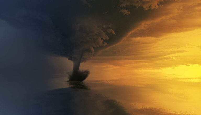 Artist rendition of a tornado