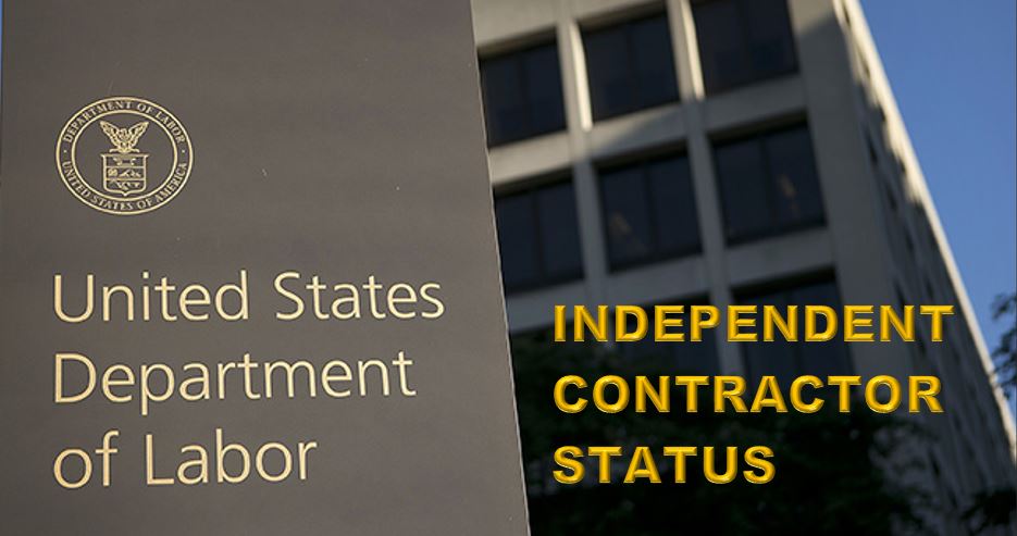 image Department of Labor Issues Proposed Rule Defining Independent Contractor Status